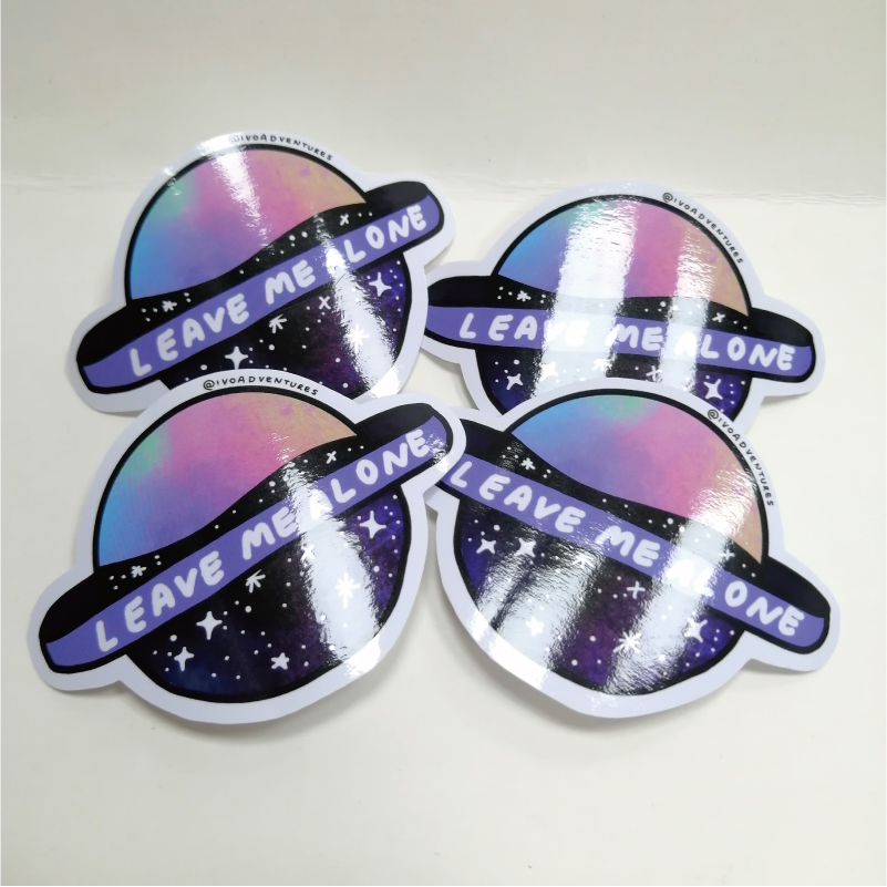 Waterproof Die Cut Stickers Custom Glossy Vinyl PVC Labels Printed Packaging Stickers with Back Cutting